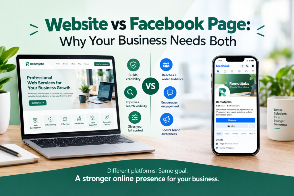 Website vs Facebook Page: Why Your Business Needs Both