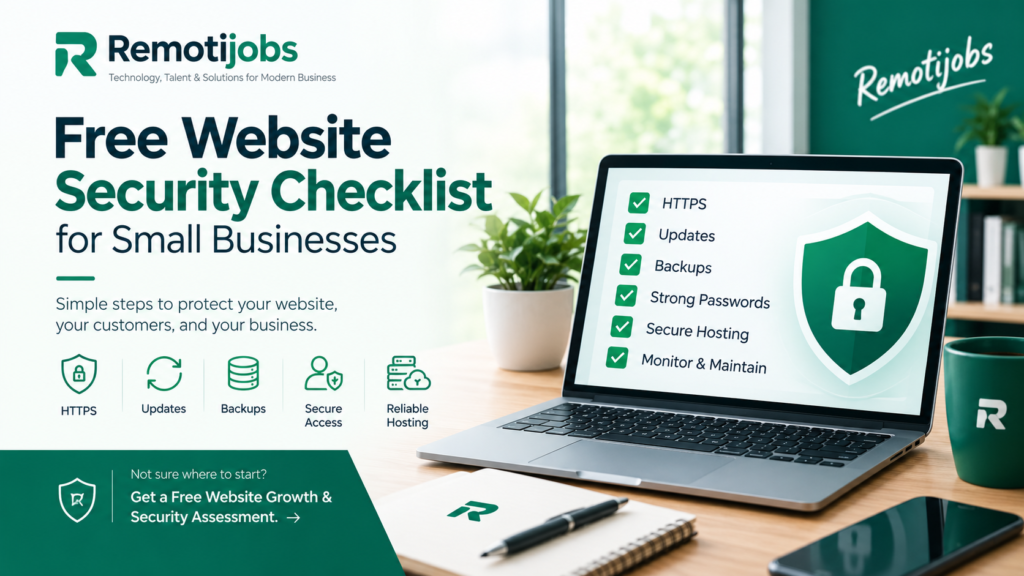 Free Website Security Checklist for Small Businesses