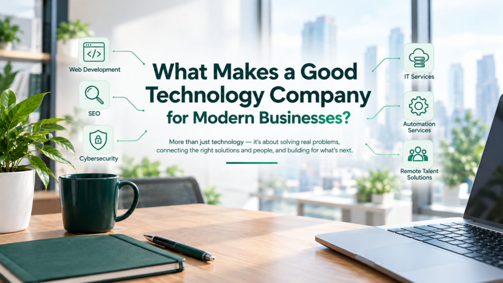 What Makes a Good Technology Company for Modern Businesses?